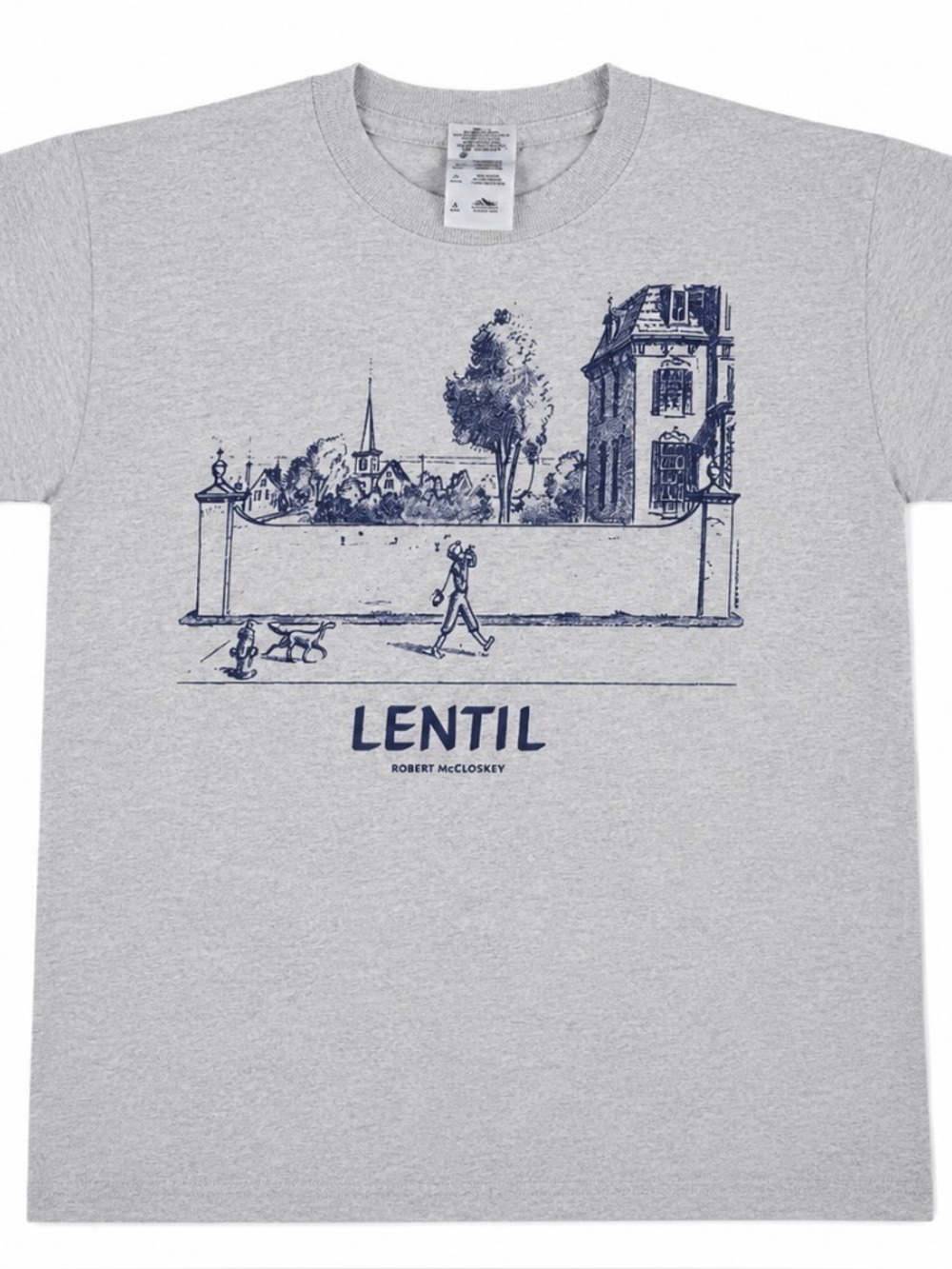 Lentil Tee Shirt Robert McCloskey Out of Print Youth size S Collectible